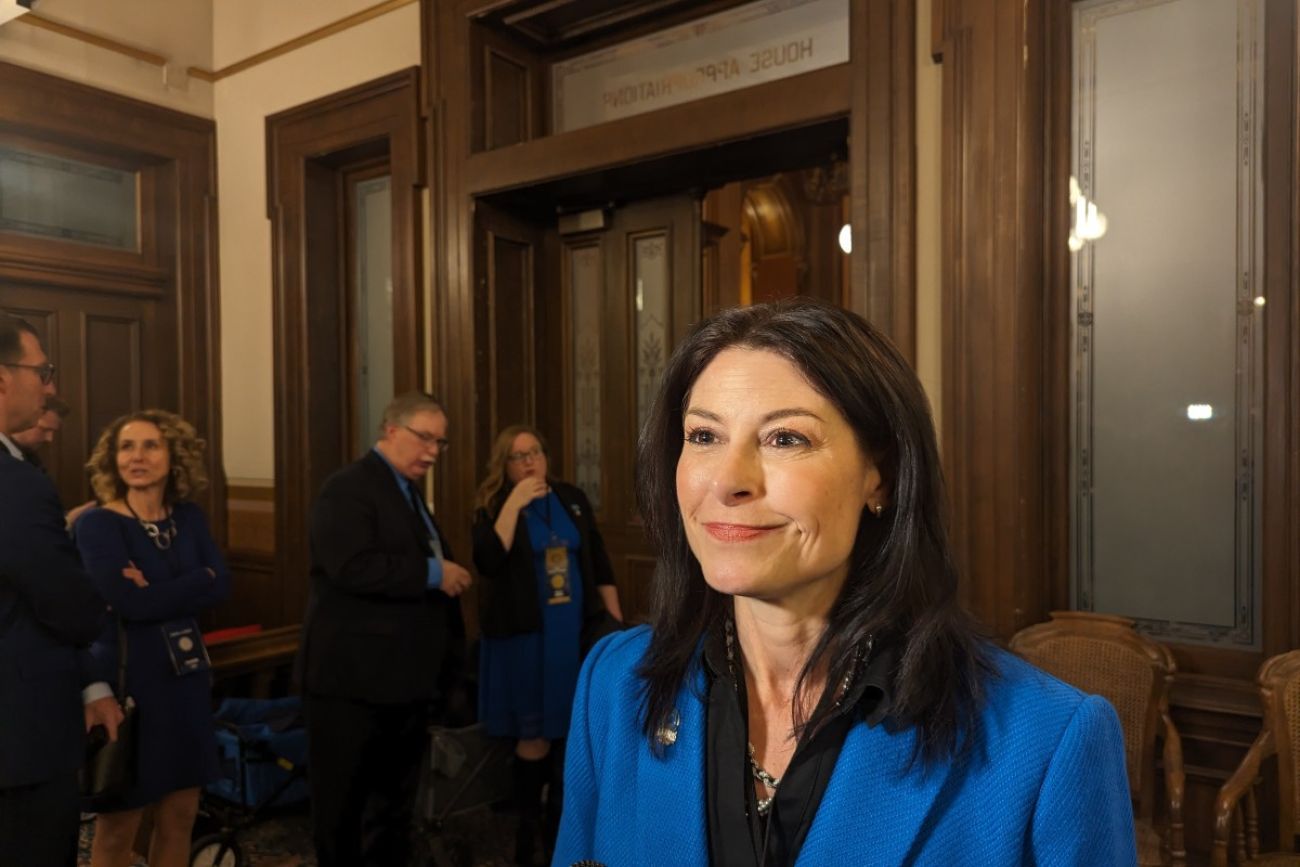 Michigan Attorney General Dana Nessel smiles for a photo.