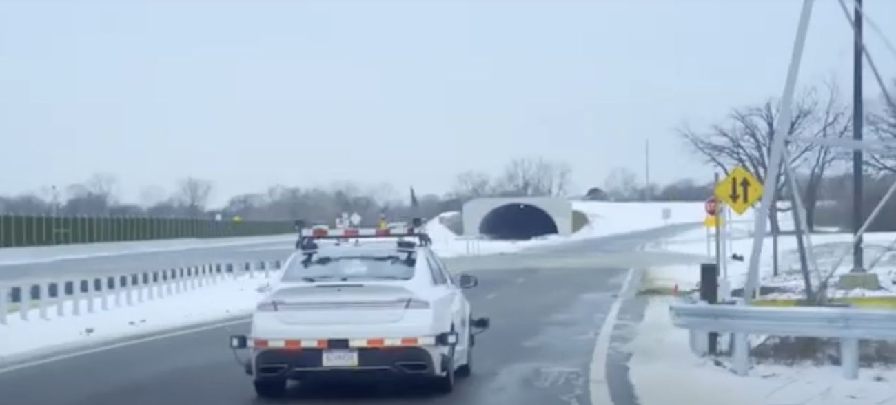 Car on road.