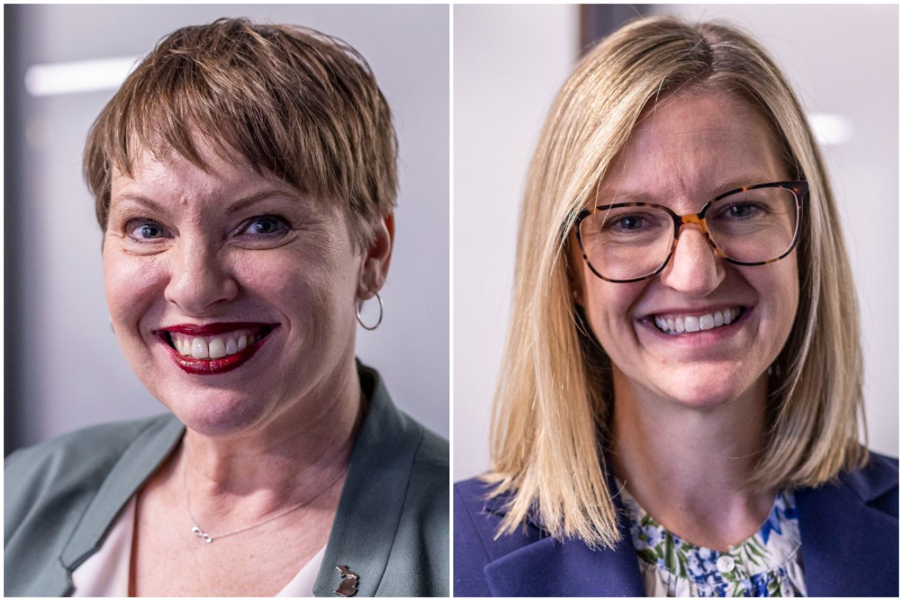 Elizabeth Hertel and Jen Flood headshots.