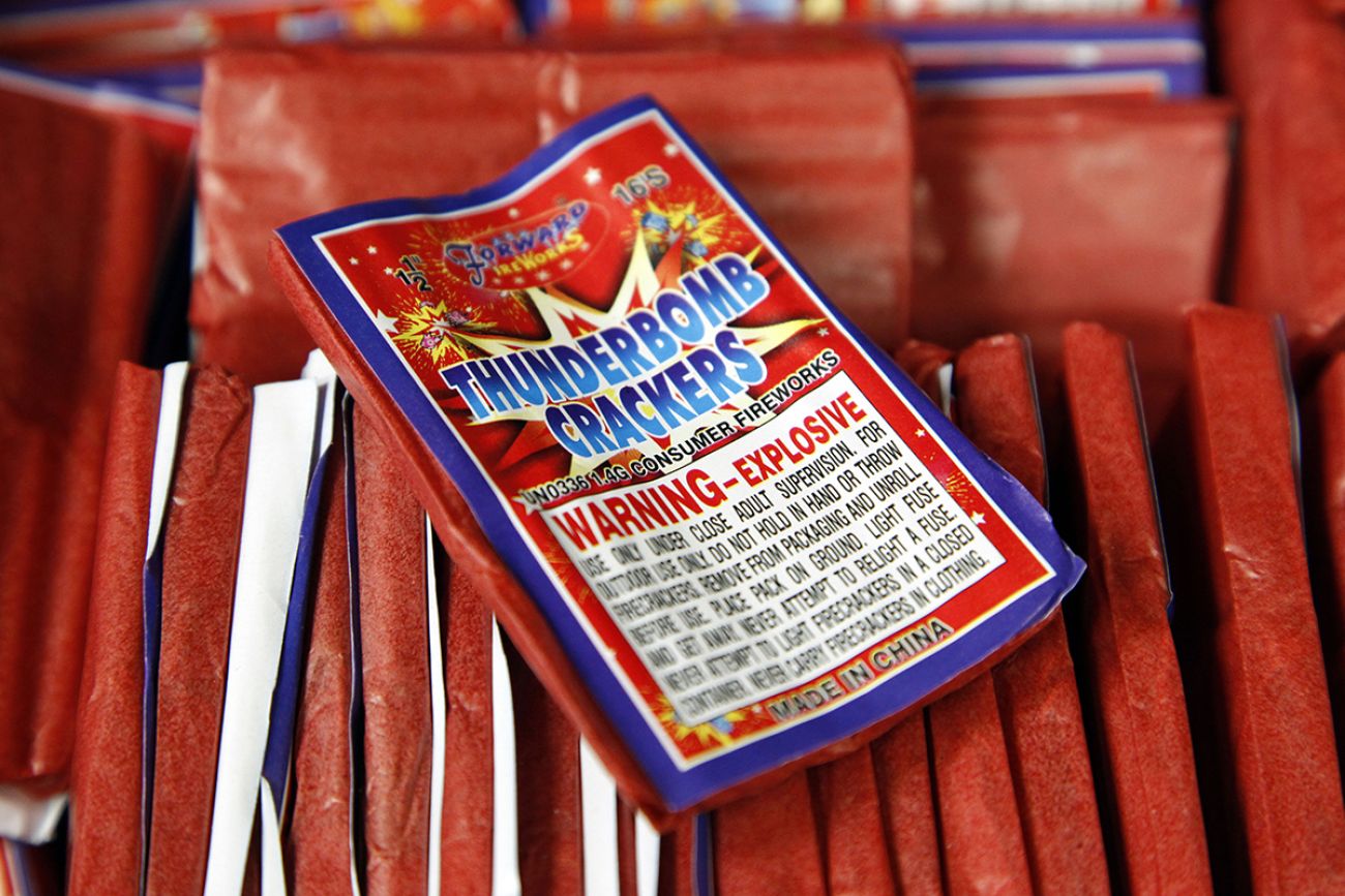 A pile of red, Thunderbomb Crackers