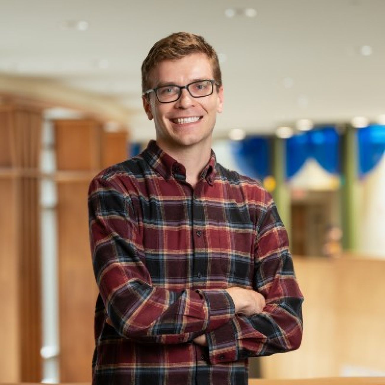 Man poses for headshot