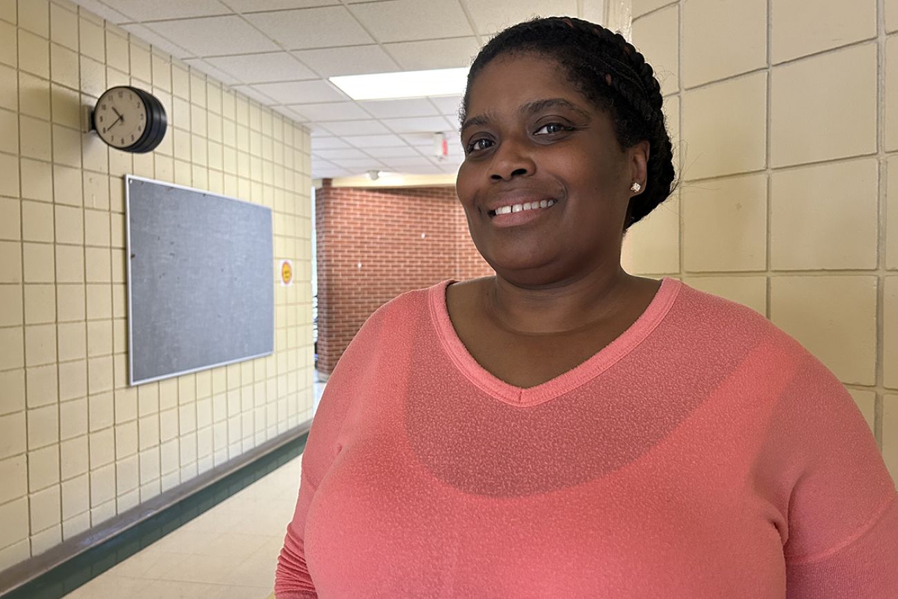 Natasha Bennett-Williams in a hallway.
