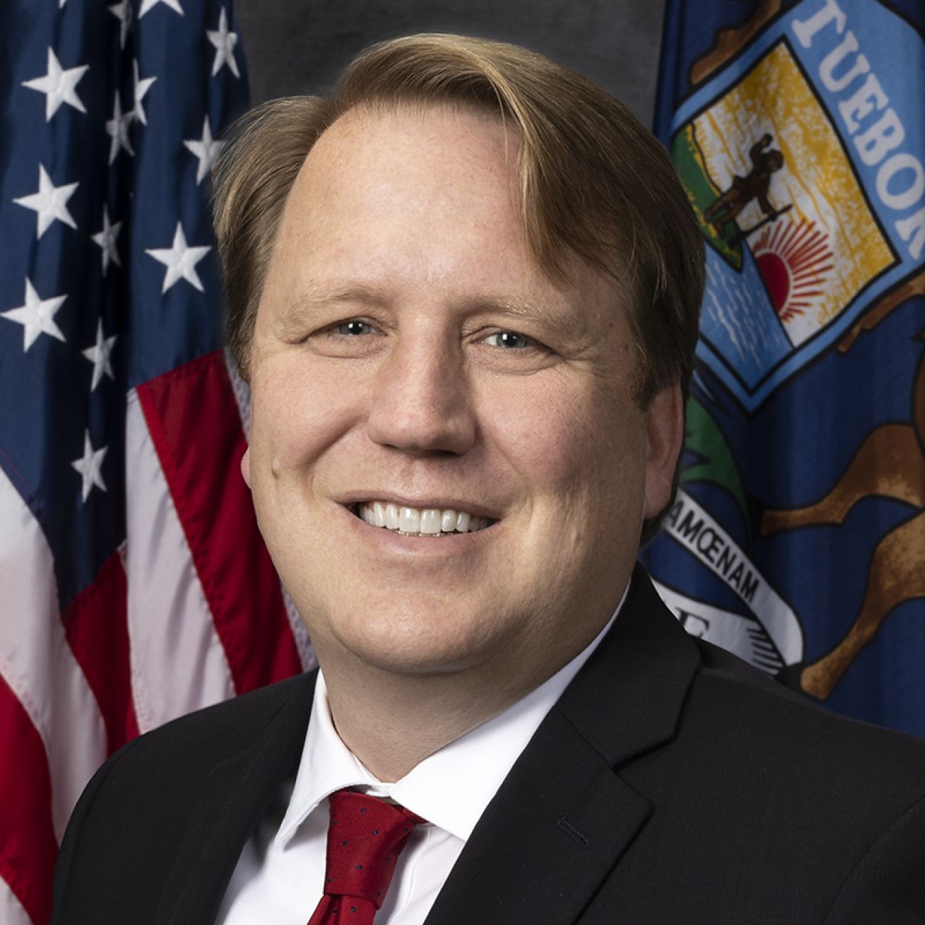 Sen. Minority Leader Aric Nesbitt headshot.