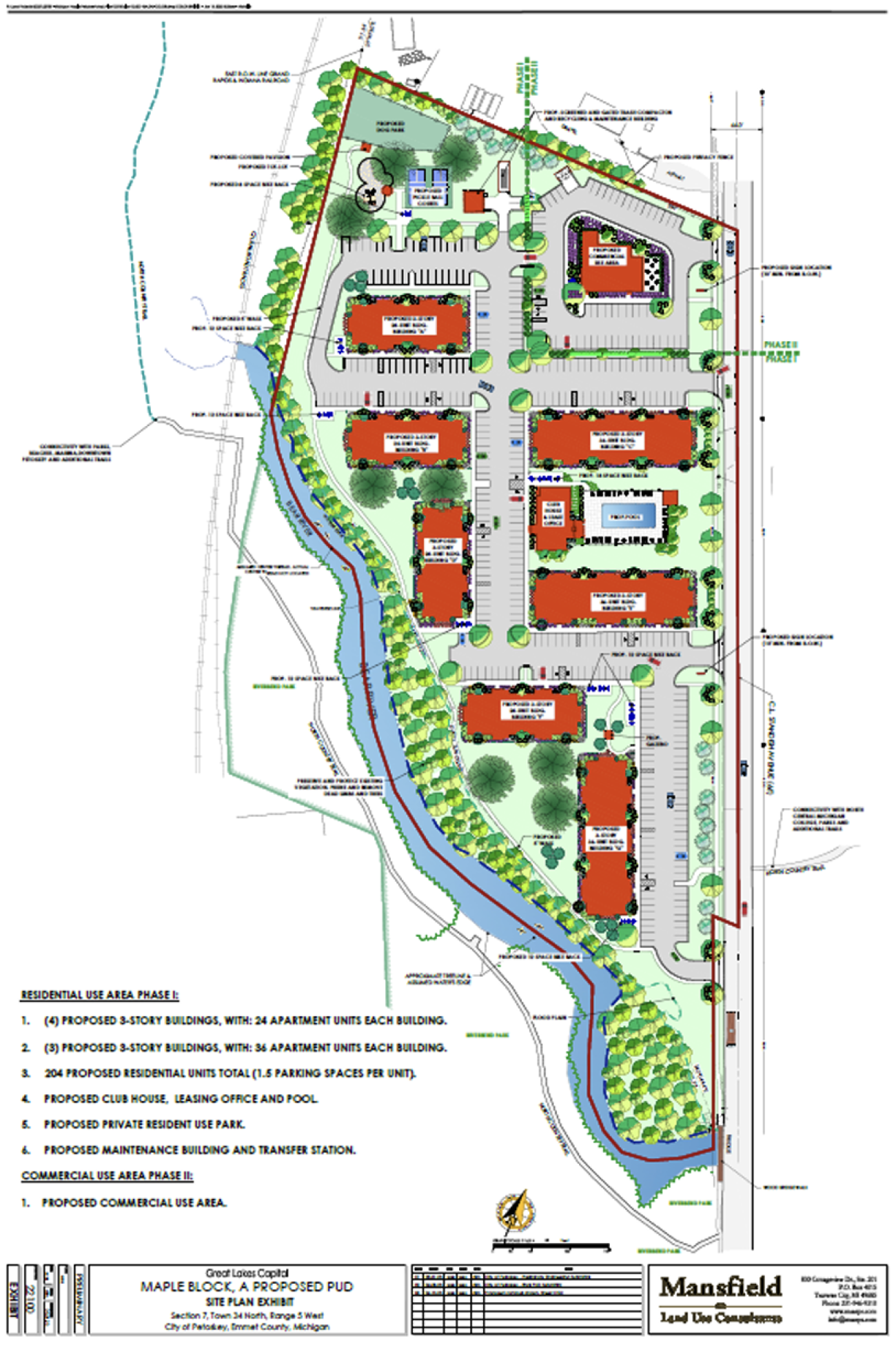 Maple Block Flats in Petoskey rendering.