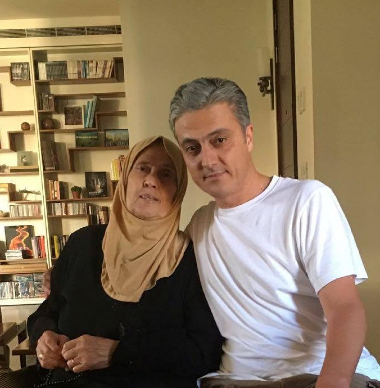 Alaswad and his mother