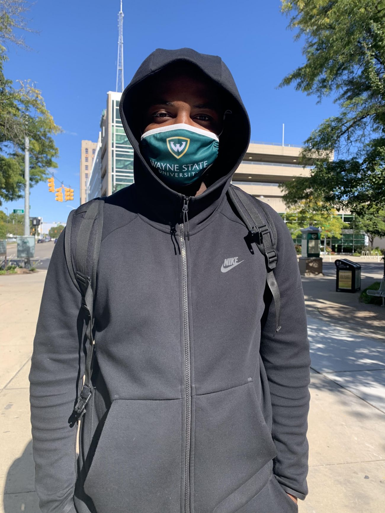 Amari Hampton, freshman at Wayne State University Amari Hampton