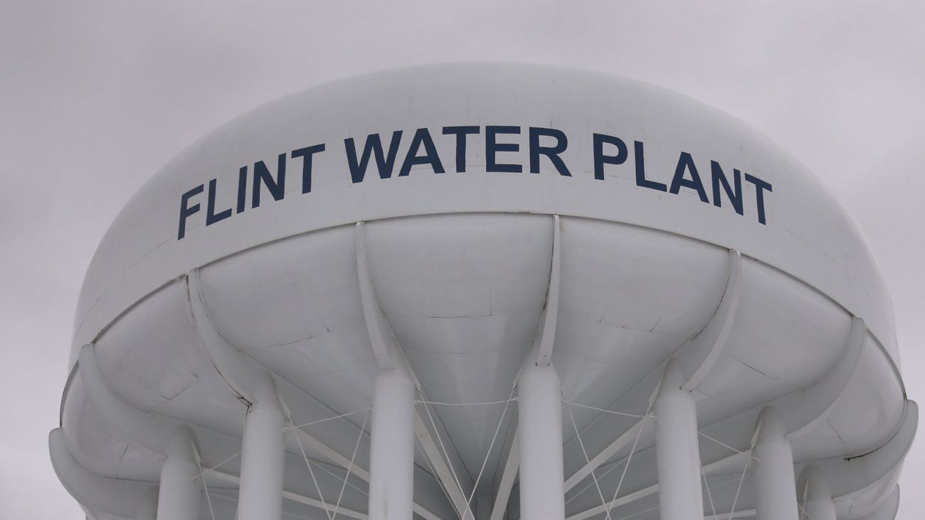 Flint water tower