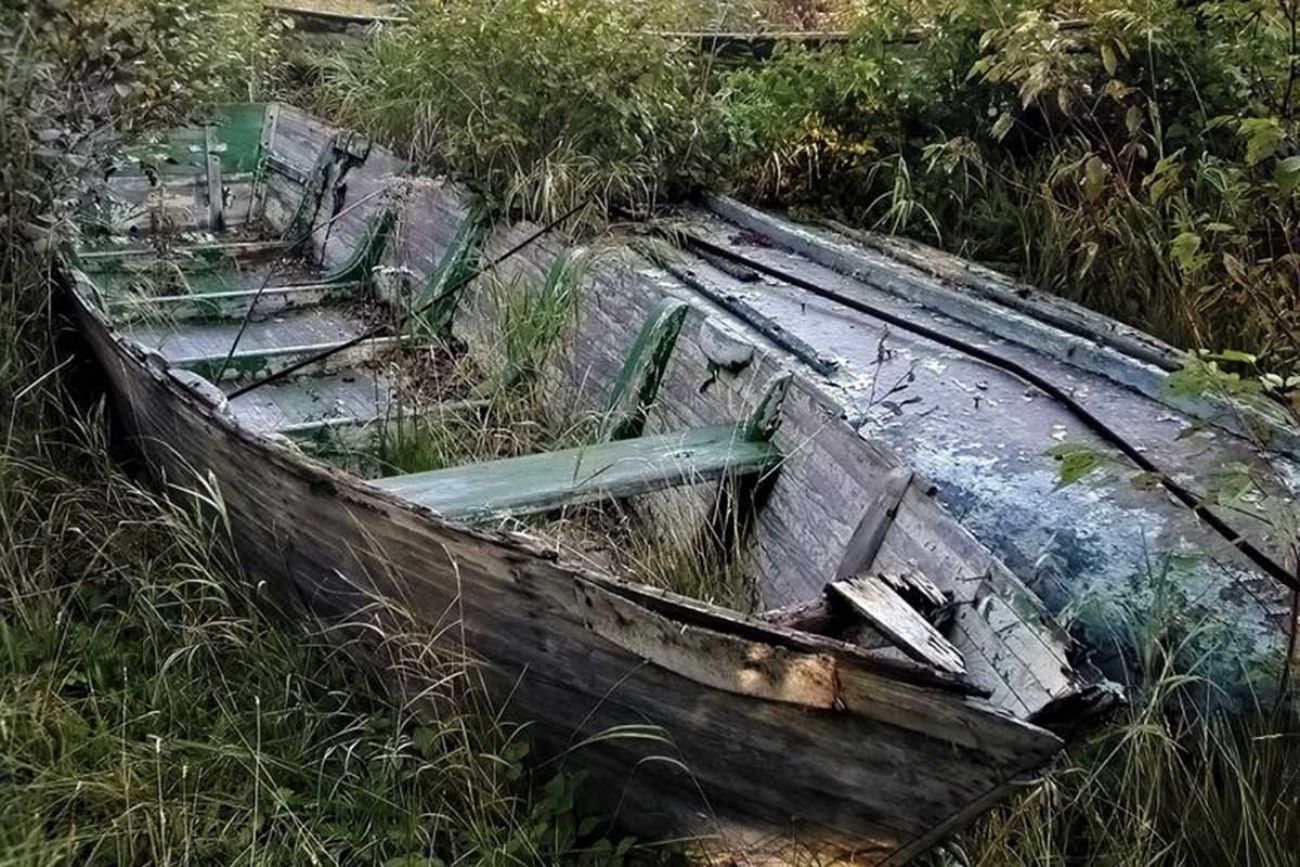 Derelict fishing boats