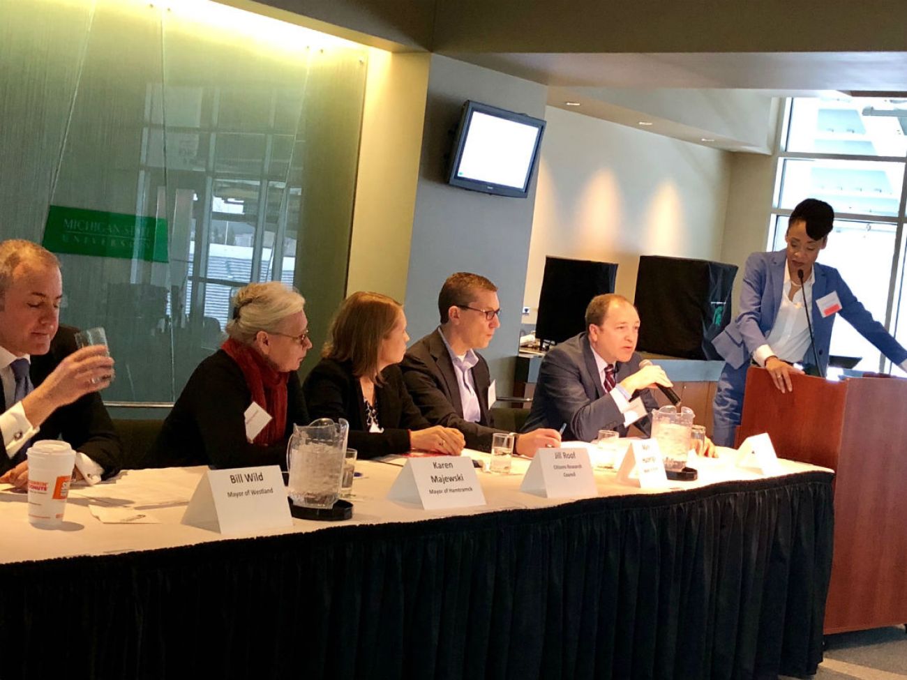 2018 Michigan Solutions Summit on Good Government thriving cities panel