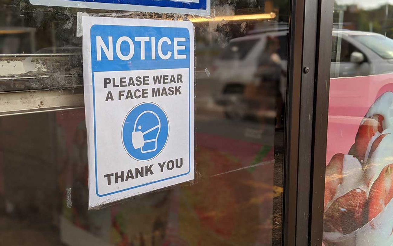 mask sign