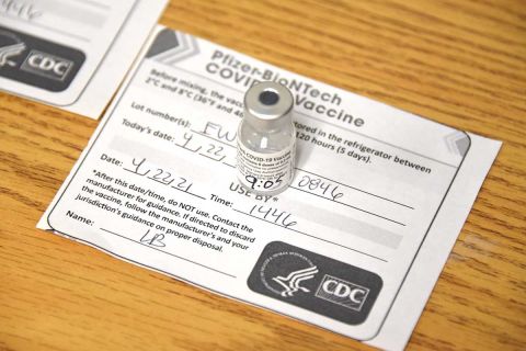  COVID-19 vaccine bottle 