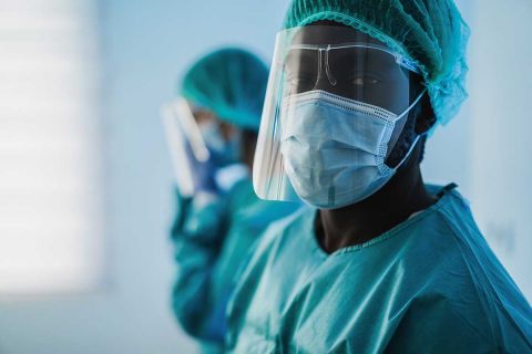 nurses with masks 