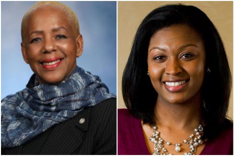 State Reps. Cynthia Johnson, D-Detroit, and Sarah Anthony, D-Lansing 