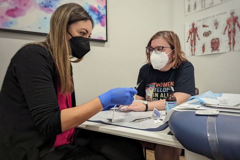 doctor with a patient