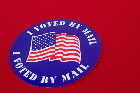 i voted by mail sticker