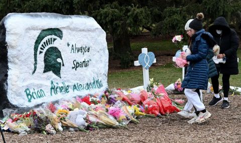 memorial for the MSU shooting victims 