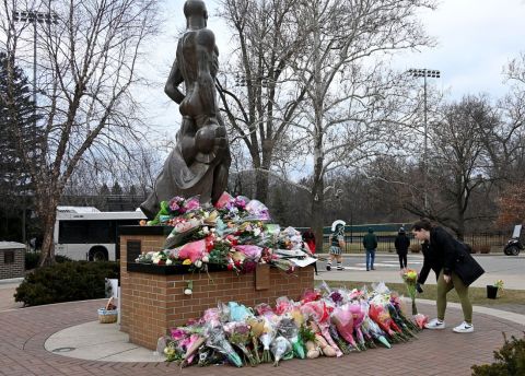 memorial for the MSU shooting victims 