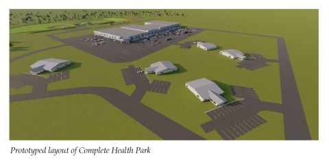 rendering of Clare health complex