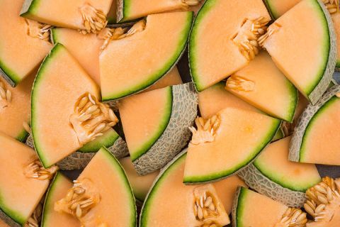 cantaloupe slices