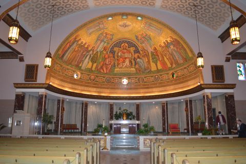 inside the St. Matthew Parish church in Detroit 