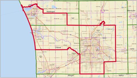 Michigan's 3rd Congressional District map