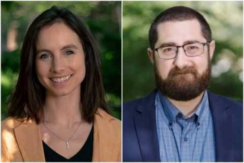 Rebeccah Sokol and Bryan Victor headshots