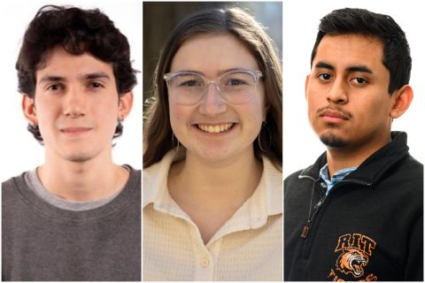Emilio Perez Ibarguen, Astrid Code and Josh Boland headshots.