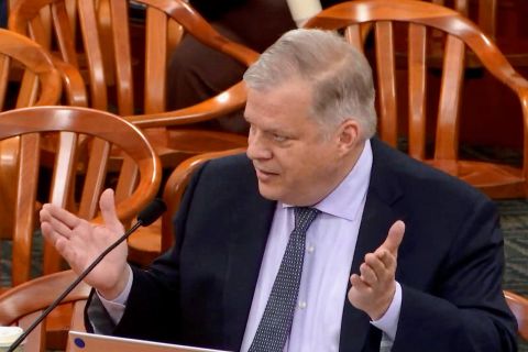 Attorney Eric Kaardal testifies before a Michigan House committee