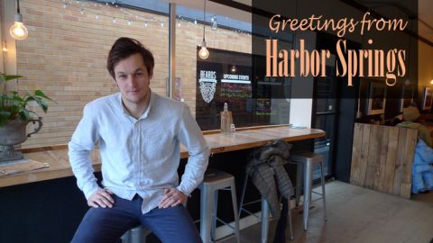 Greetings From Harbor Springs postcard