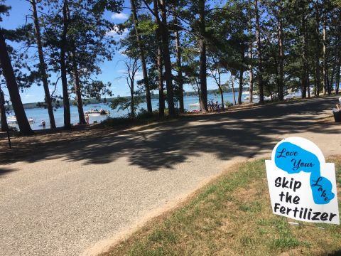 Higgins Lake sign