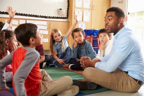 teacher in classroom