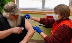 man getting vaccinated 