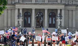 rally in Lansing 