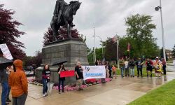 Monroe’s monument to George Armstrong Custer