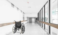 wheelchair in hallway