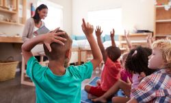 teacher in classroom