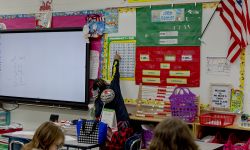 child in a classroom