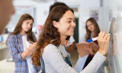 teens in a classroom