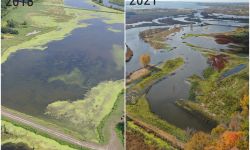 before and after pictures of muskegon lake