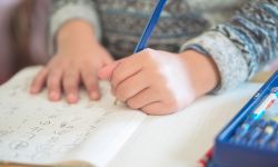 student doing classwork