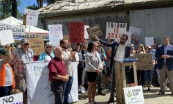 a bunch of people at a rally