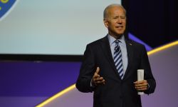 biden on stage