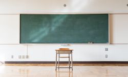 blackboard in classroom