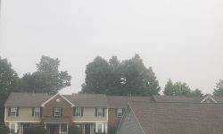 hazy sky