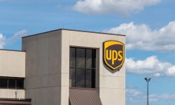 Top of United Parcel Service (UPS) building at Hamilton International Airport.