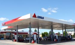 A CITGO station in Dundee, MI on a sunny day