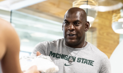  Michigan State University football coach Mel Tucker 