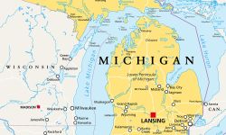 Michigan map