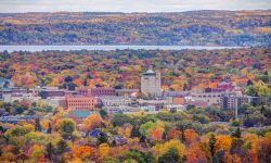 aerial view of Traverse City