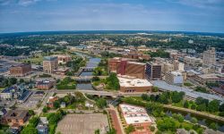 aerial view of flint